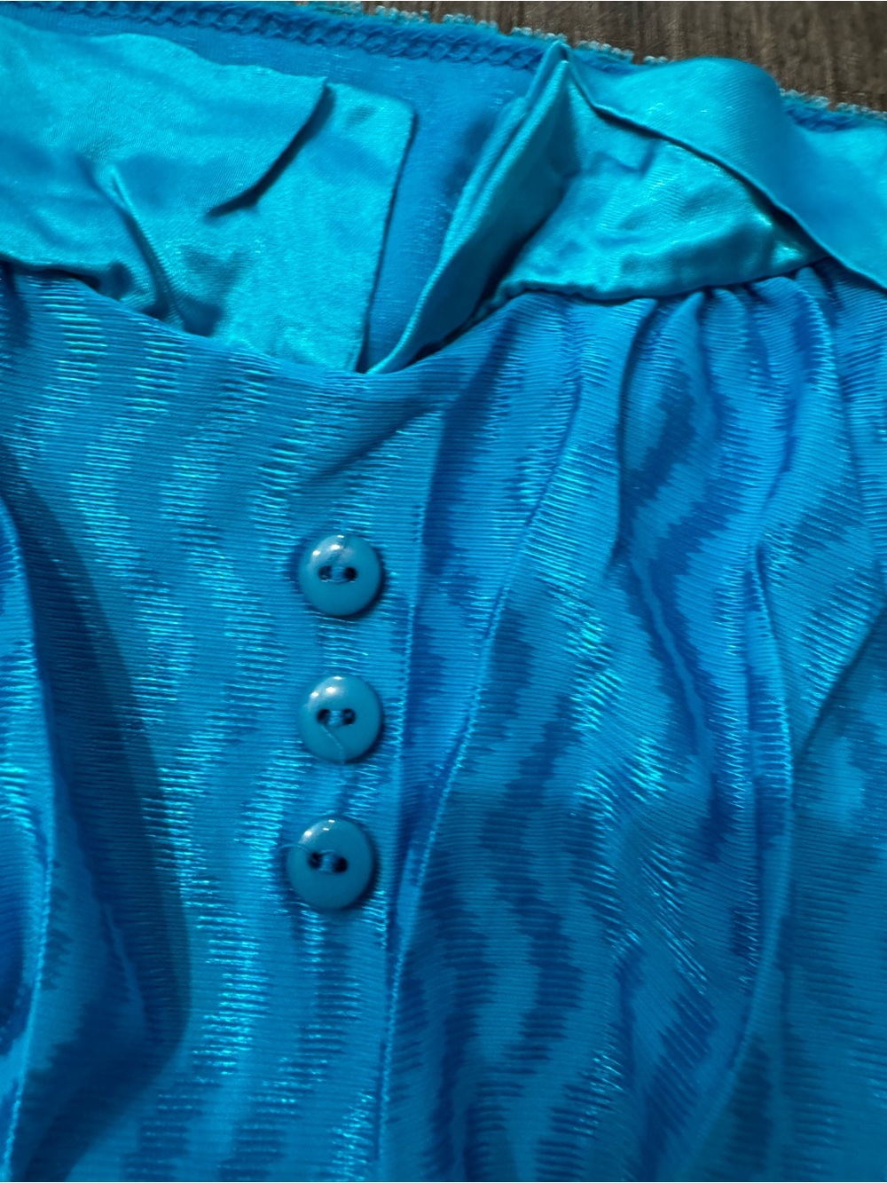Lady Cameo vintage Y2K Turquoise Blue Women's Spaghetti-Strap Camisole medium - Picture 3 of 6